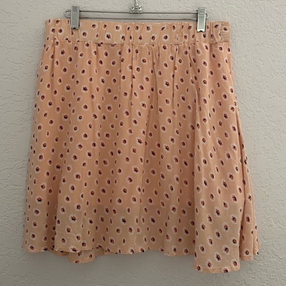 Maison Jules Peach Patterned Mini Skirt - Picture 2 of 6